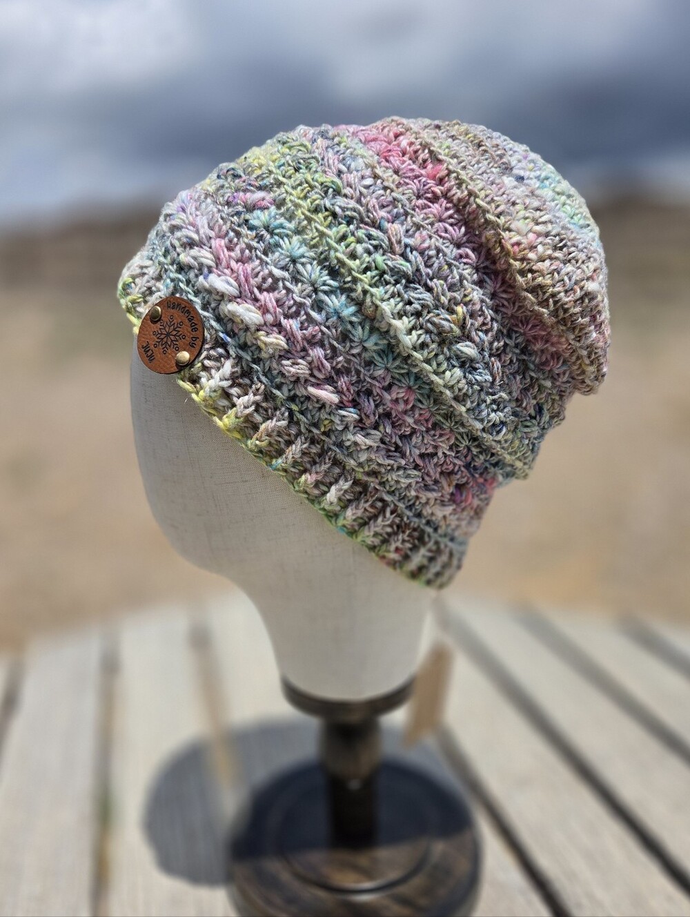 Artisan Handmade Crochet Luxury Wool/Silk/Mohair Blend "Granny's Cottage" Beanie